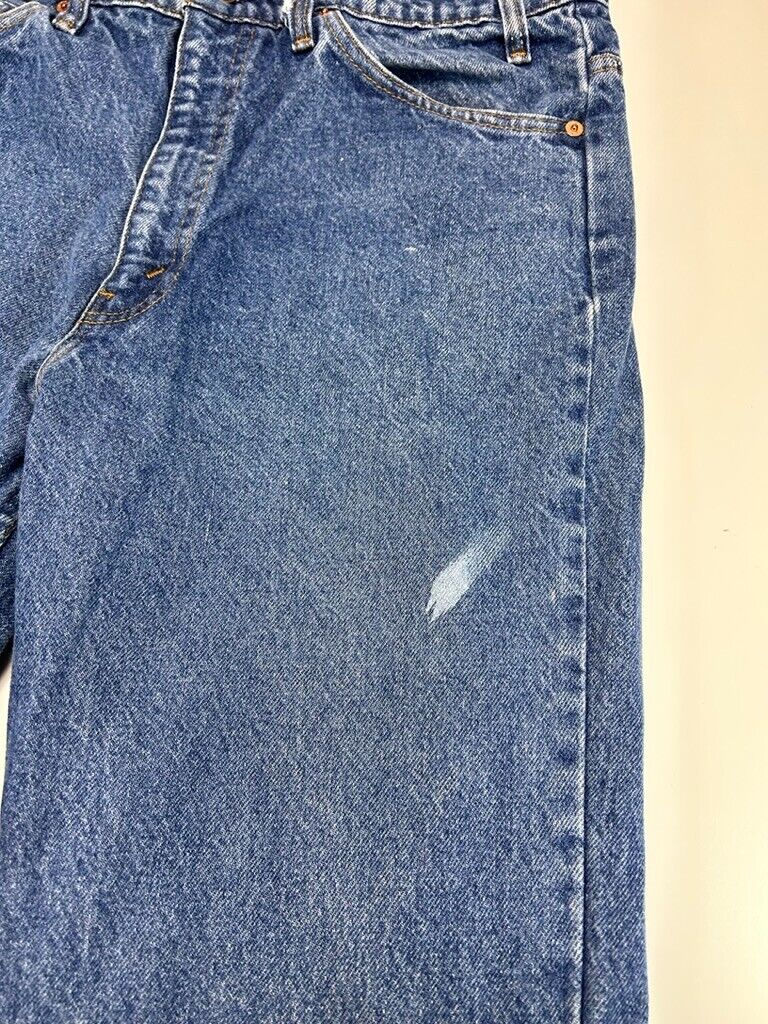 Vintage 90s Levis Orange Tab Dark Wash Denim Pants Size 34