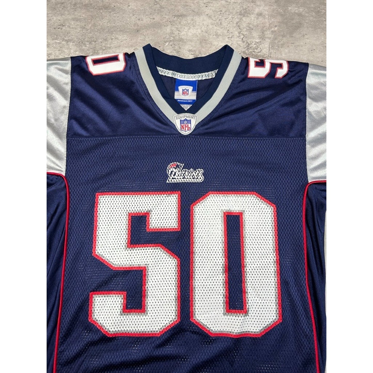 Vintage Mike Vrabel #50 New England Patriots NFL Football Jersey Size Small