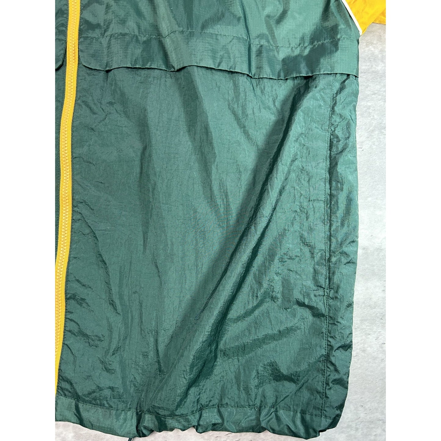 Vintage 90s Green Bay Packers NFL Embroidered Windbreaker Jacket Size Large