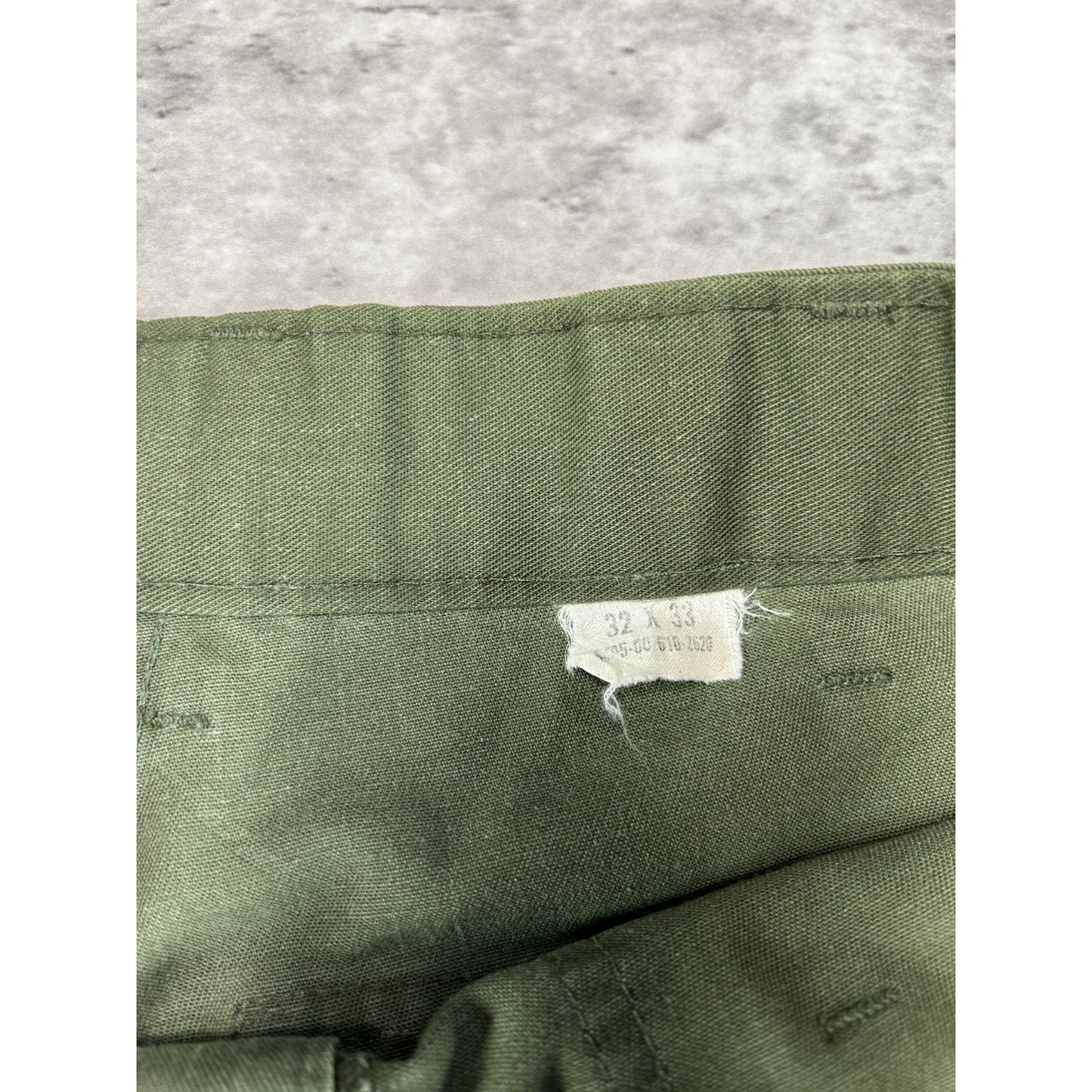 Vintage 80s/90s US Military OG-107 Trouser Style Pants Size 31 Green