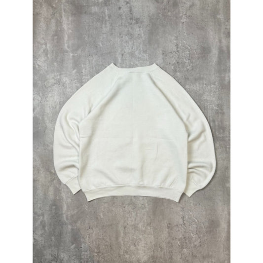 Vintage 1991 Cartoon Golfer Graphic Crewneck Sweatshirt Size Large White