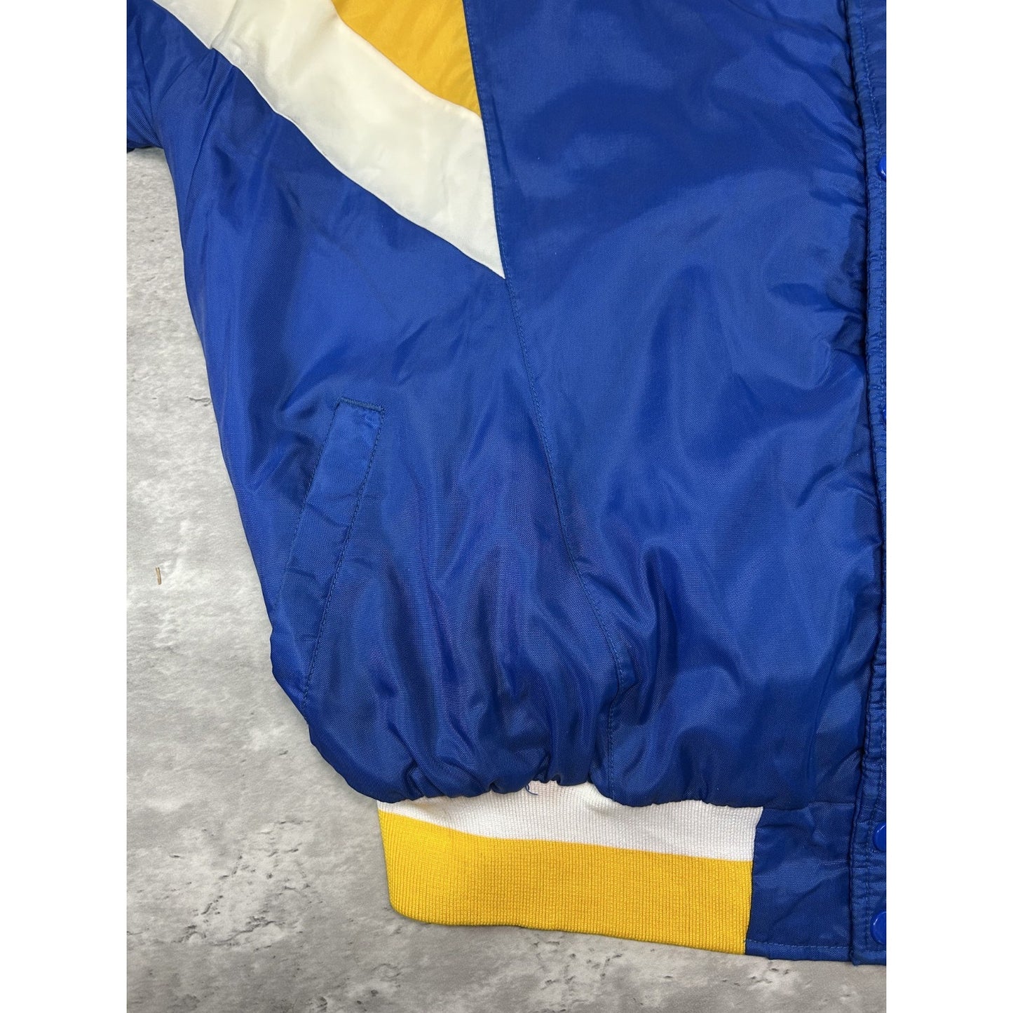 Vintage 90s Roughrider Baseball Embroidered Nylon Varsity Bomber Jacket Size XL