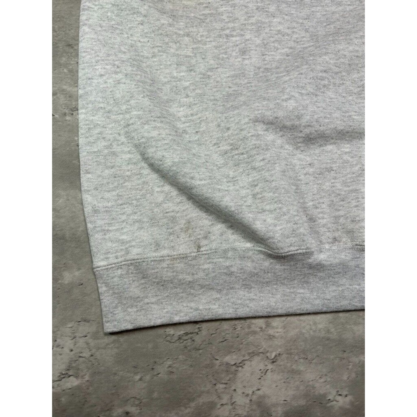 Vintage 90s Guess Embroidered Spell Out Pullover Sweatshirt Size Large Gray