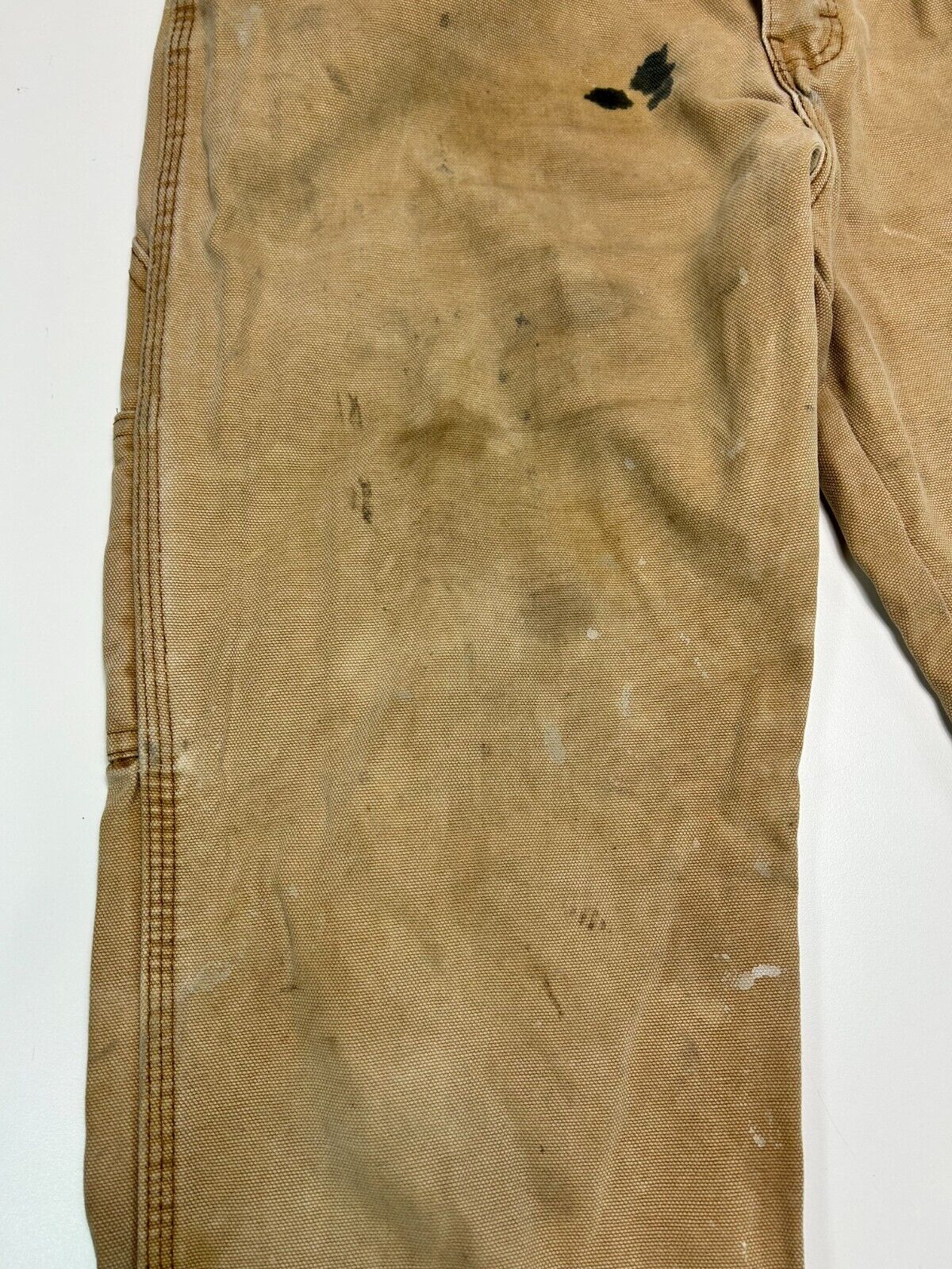 Vintage Dickies Canvas Work Wear Carpenter Pants Size 32W Beige