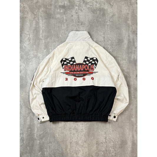 Vintage 2000 Indianapolis Speedway Nylon Windbreaker Jacket Size Large