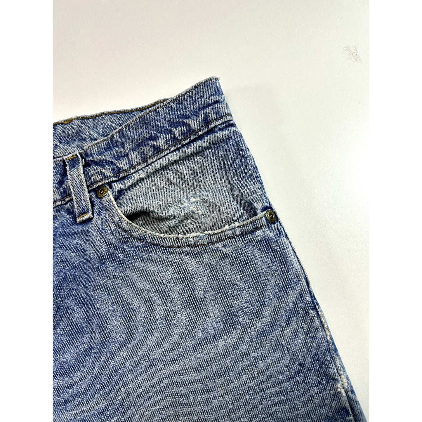Vintage Carhartt Light Wash Denim Workwear Pants Size 38 Blue