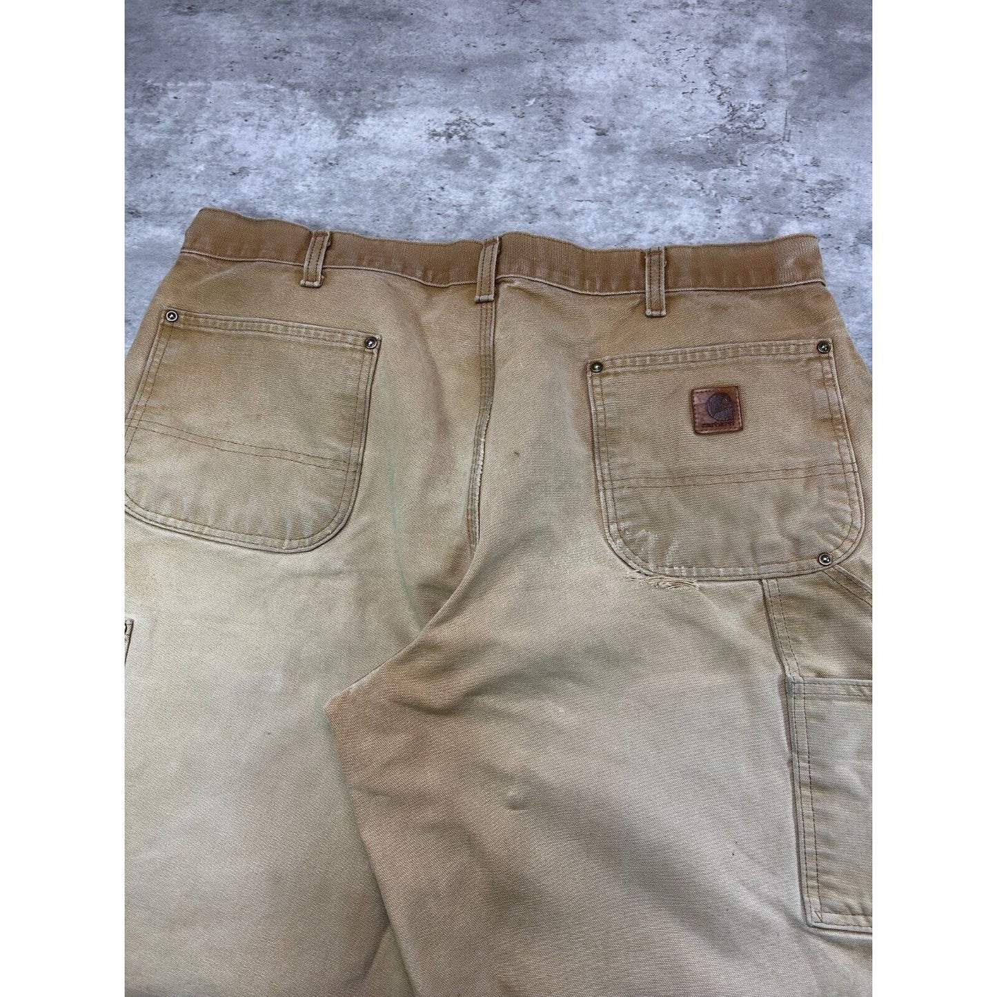 Carhartt Loose Original Fit Canvas Workwear Double Knee Carpenter Pants Size 38