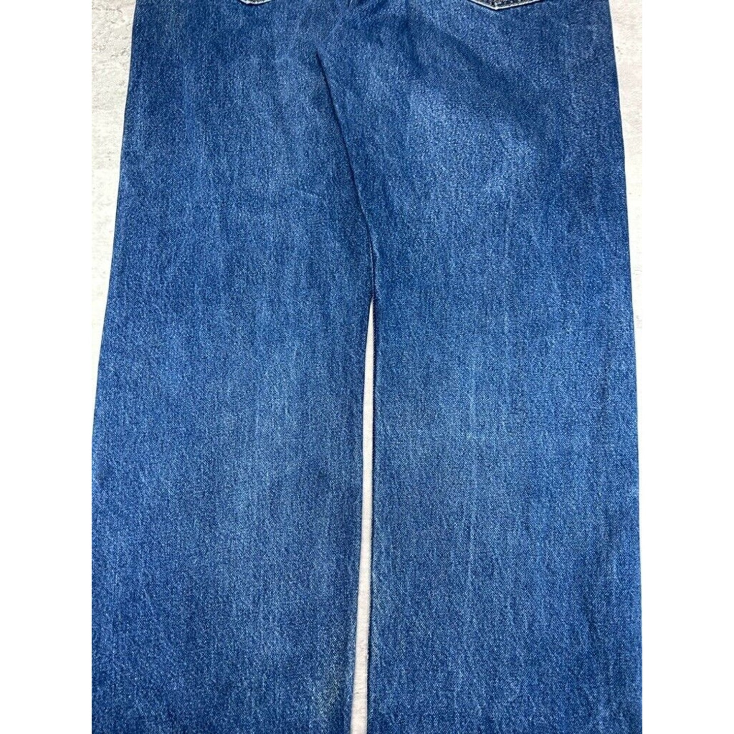 Vintage 90s Levis 505 Red Tab Regular Fit Dark Wash Denim Pants Size 38 Blue