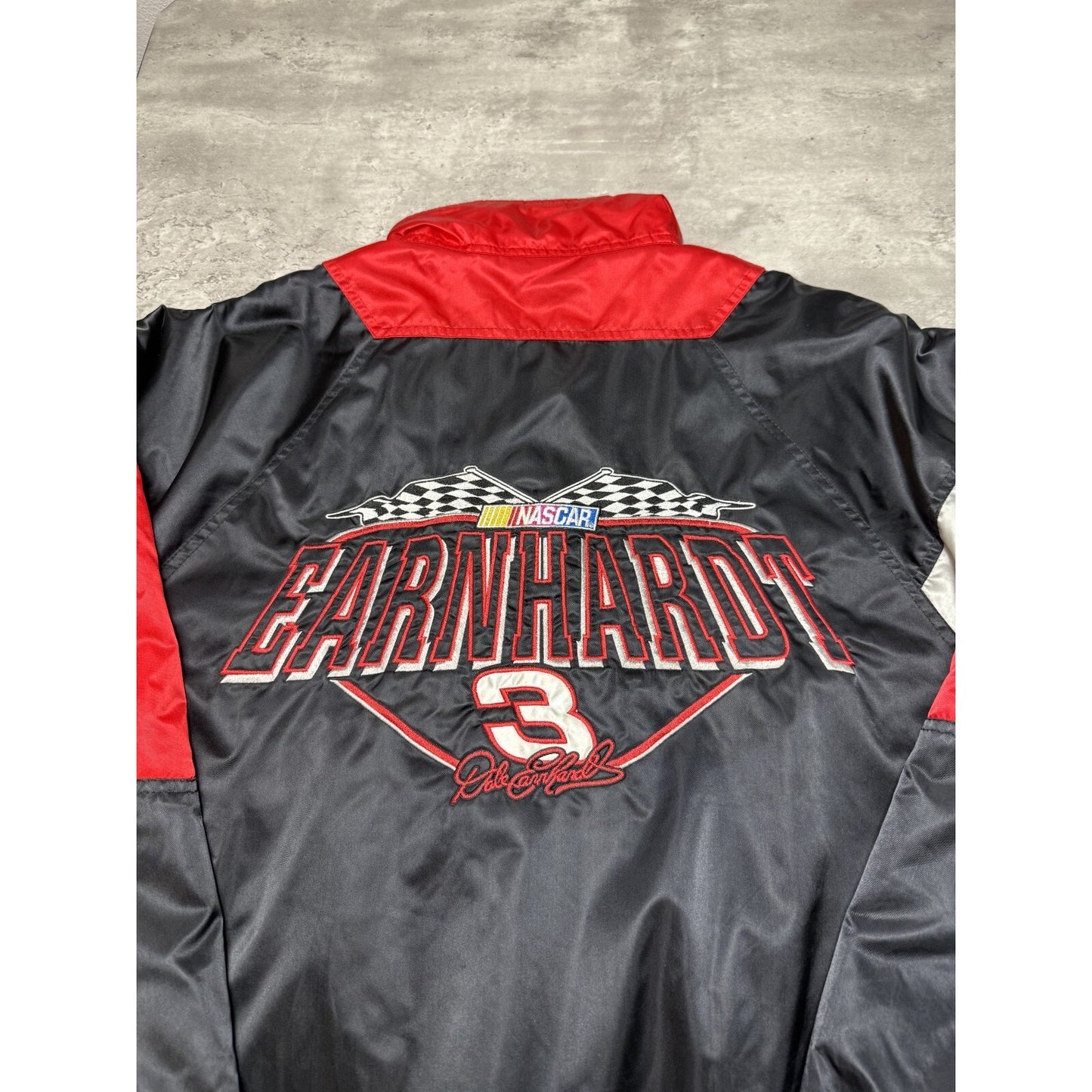Vintage Dale Earnhardt #3 Nascar Insulated Full Zip Embroidered Jacket Size XL