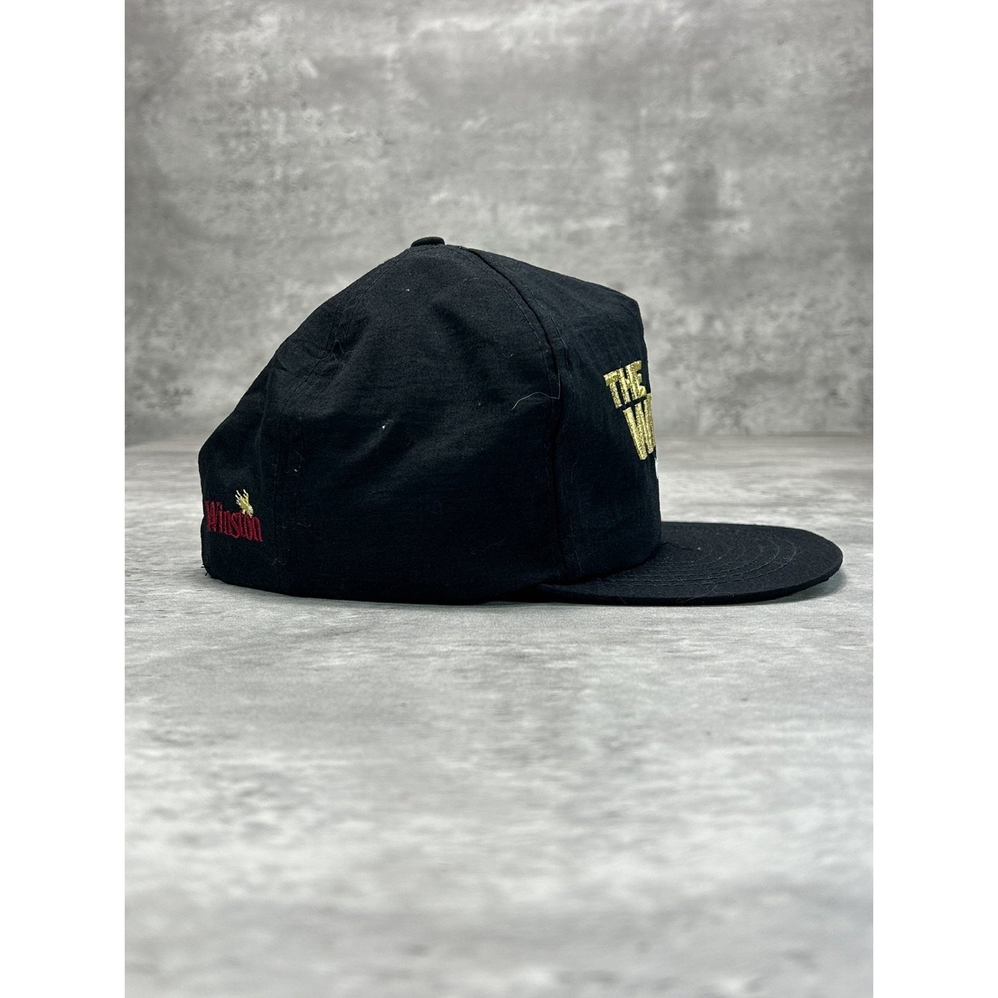 Vintage 90s Winston Cigarettes The Wrap Embroidered Spellout Snapback Hat OSFA