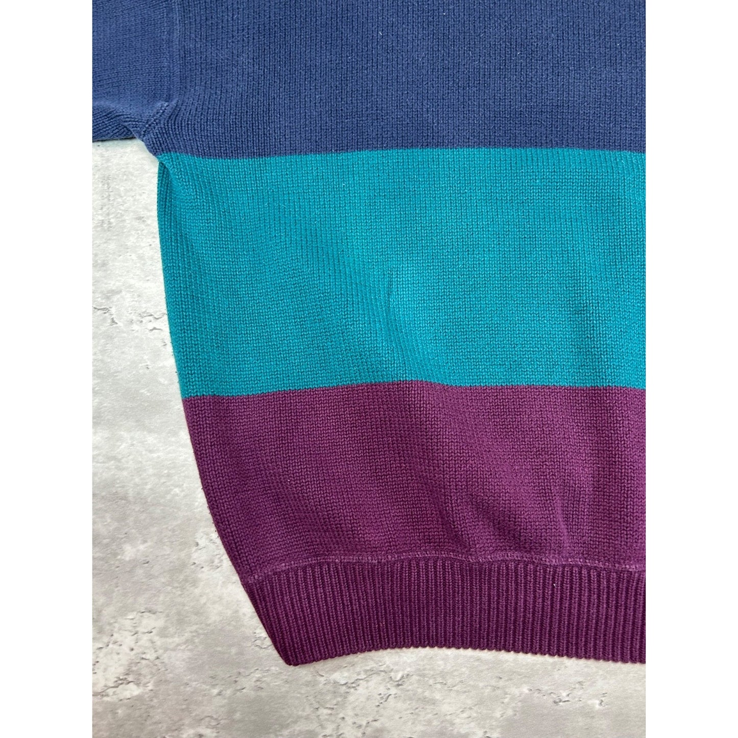 Vintage 90s Eddie Bauer Striped Pullover Knit Sweater Size XL