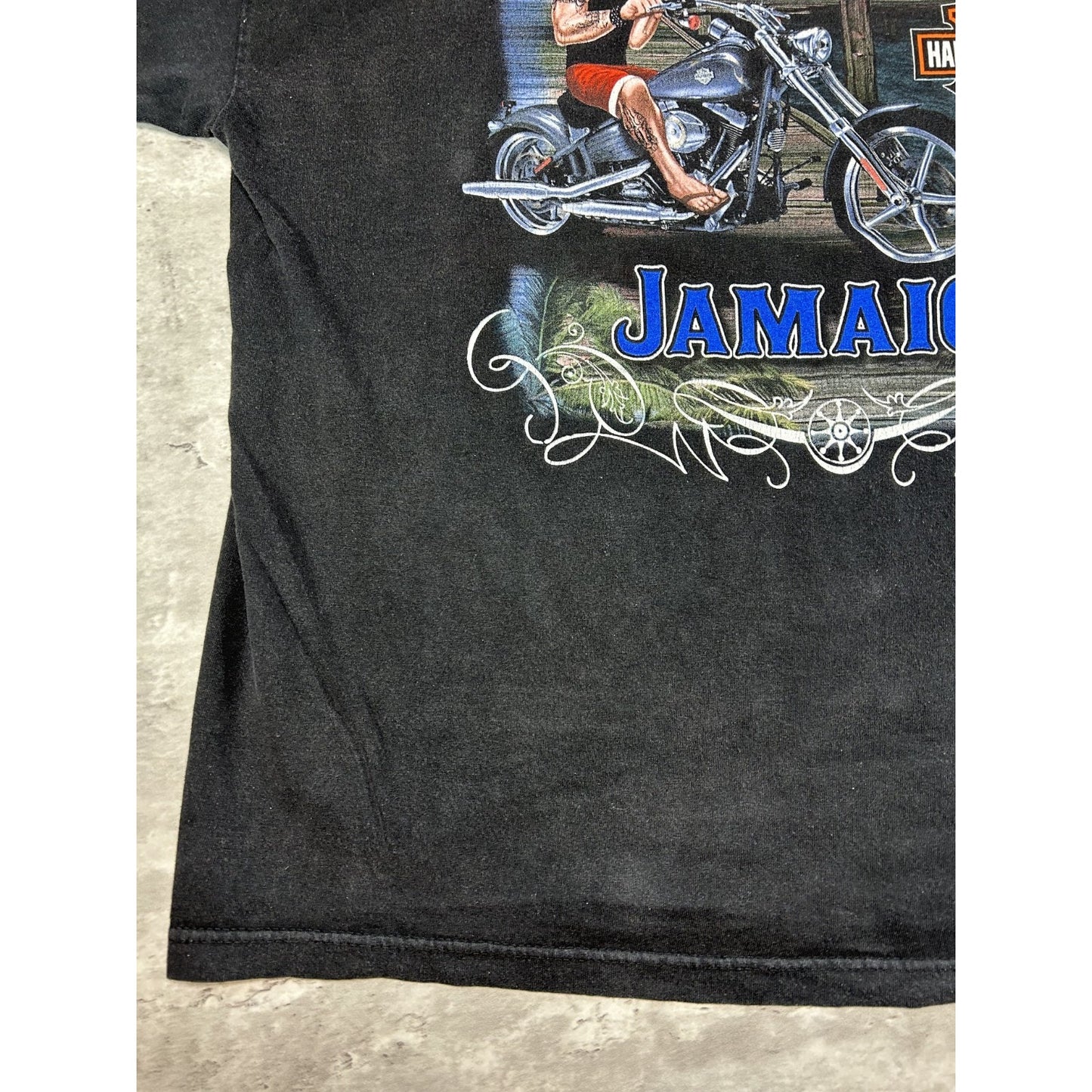Vintage Harley Davidson Classic Logo Motorcycle Spellout Graphic T-Shirt Sz 2XL