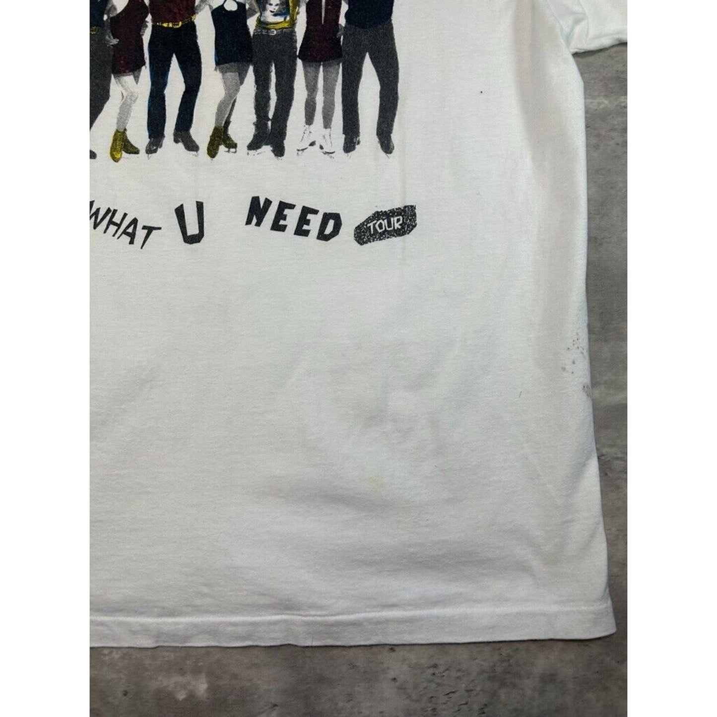 Vintage 90s Stars On Ice Get What You Need Music Graphic T-Shirt Size XL