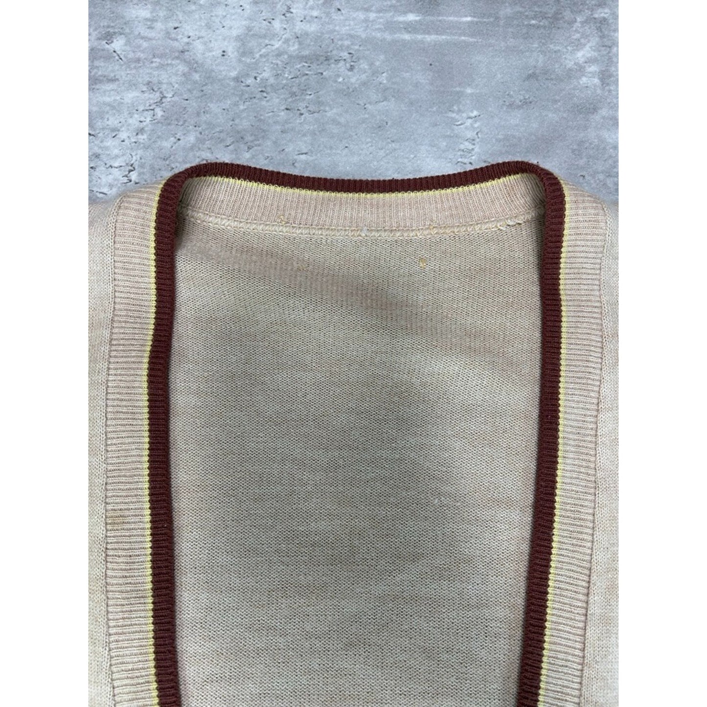 Vintage 1990s/1980s Earth Tones Button Down Knit Cardigan Sweater Size large