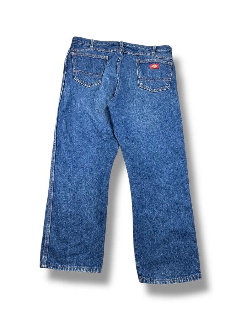 Vintage Dickies Dark Wash Denim Workwear Pants Size 39 Blue