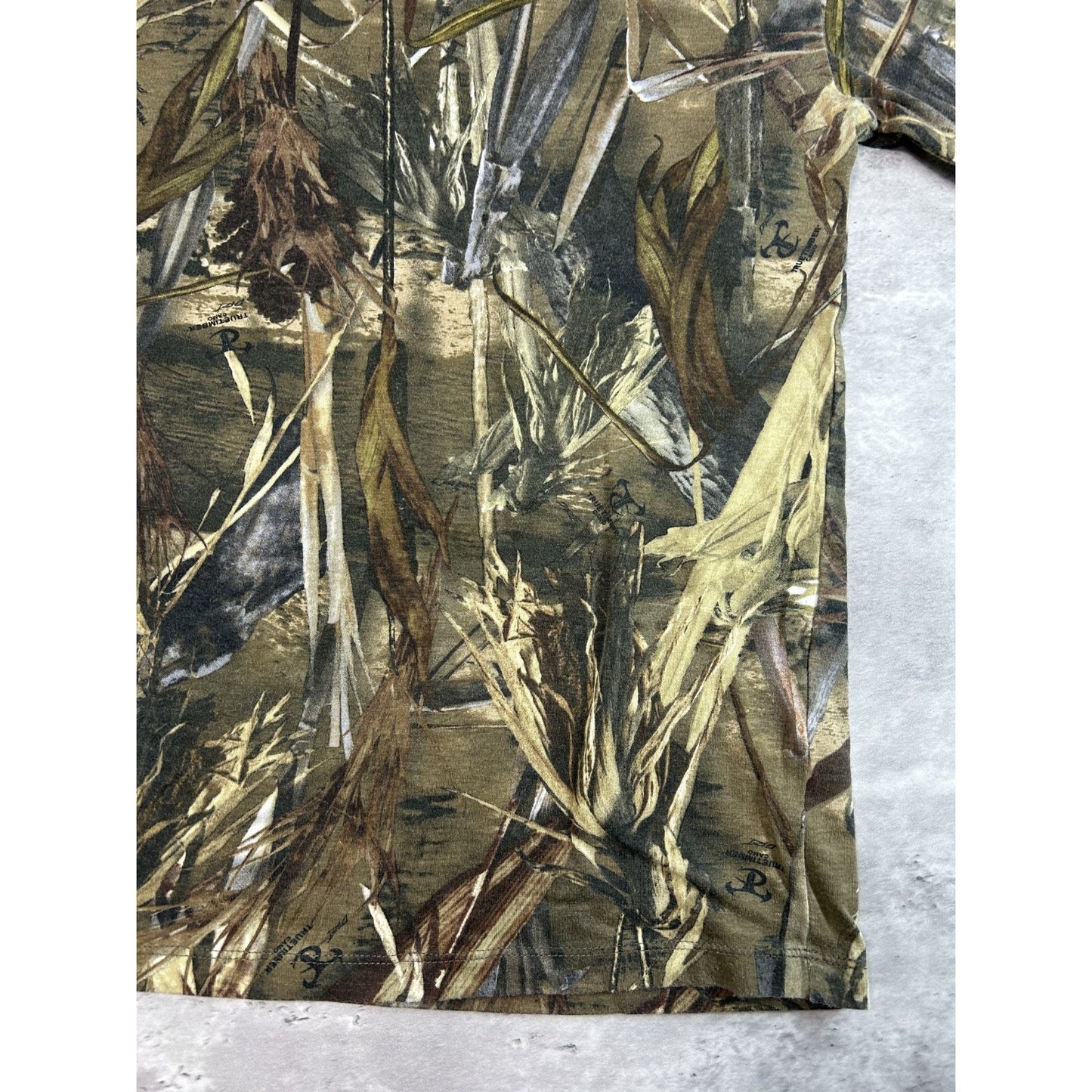Vintage True Timber Dri Tree Camo Hunting Long Sleeve T-Shirt Size Small