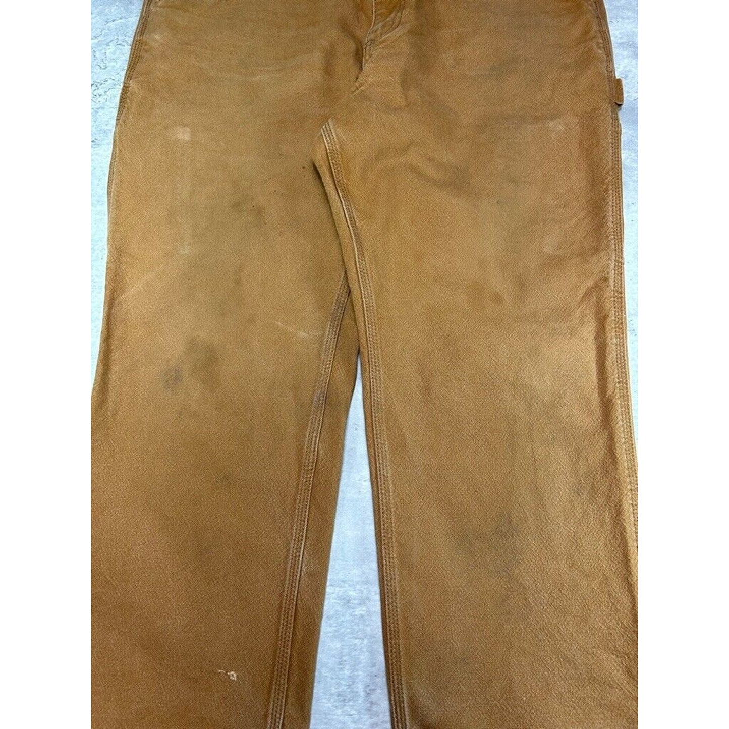 Carhartt Relaxed Fit Canvas Work Wear Carpenter Pants Size 38 Beige