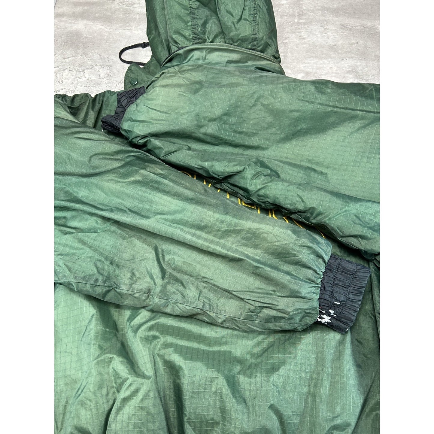 Vintage 90s Green Bay Packers NFL Insulated Full Zip Hooded Jacket Size Large
