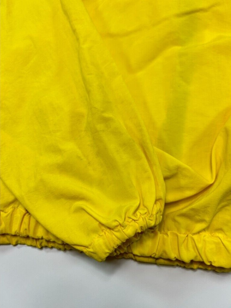 Vintage 90s Polo Sport Embroidered Nylon Windbreaker Jacket Size Medium Yellow