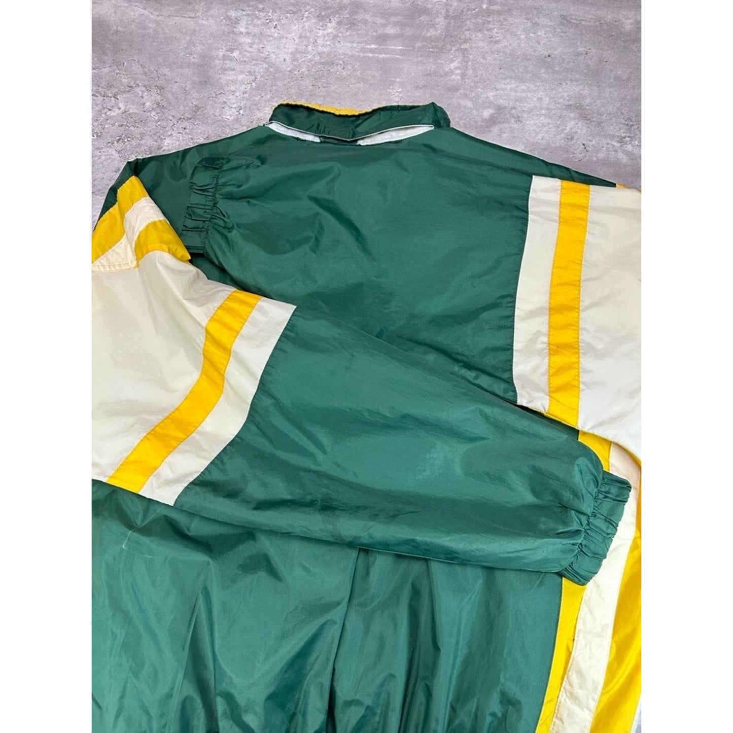 Vintage 90s Oakland Athletics MLB Embroidered Starter Windbreaker Jacket Large