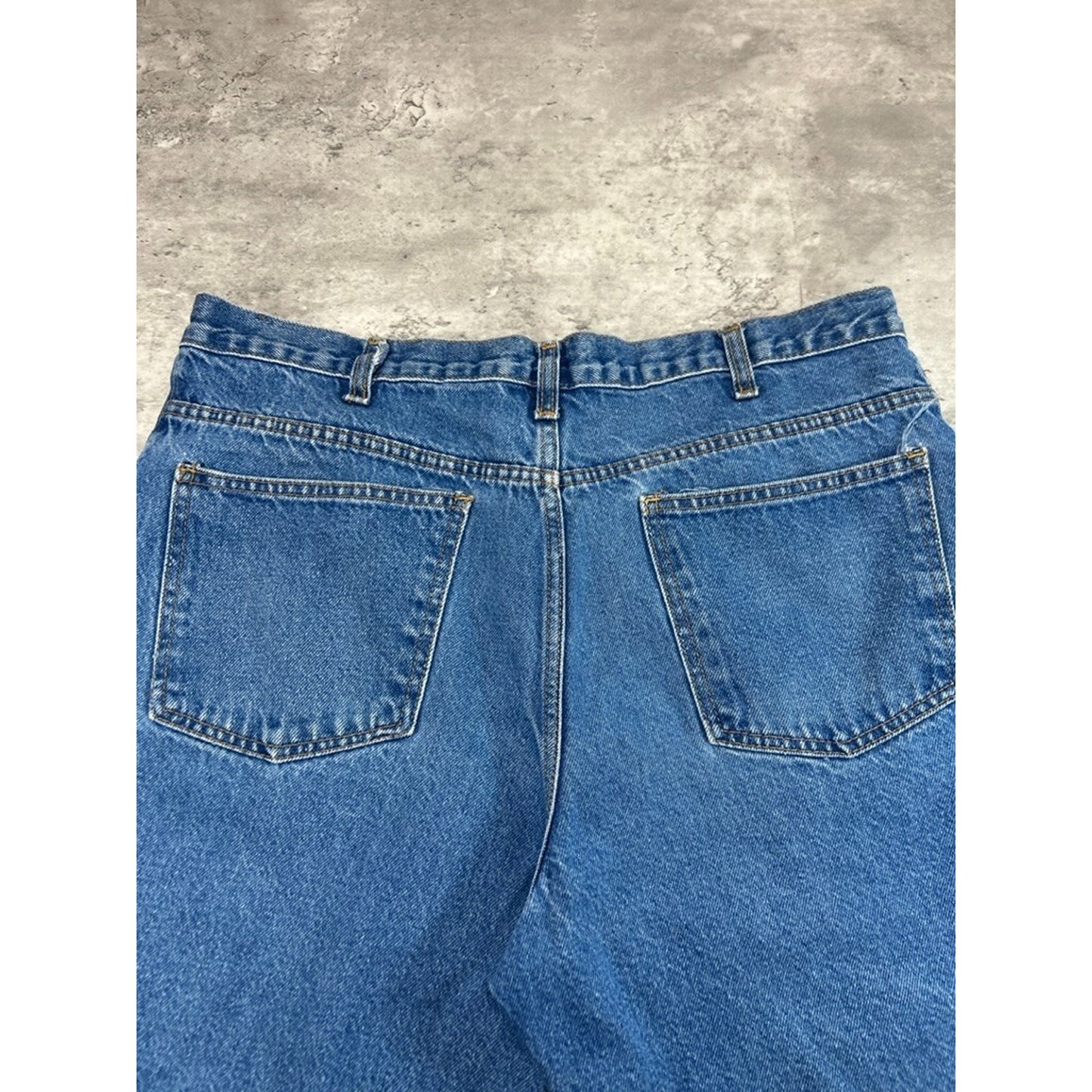 Vintage Faded Glory Original Medium Wash Denim Shorts Size 38 Blue