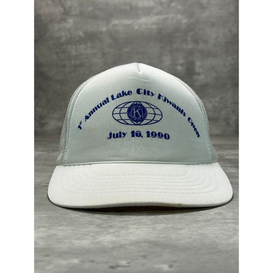Vintage 1990 1st Annual Lake City Kiwanis Open Golf Trucker Snapback Hat OSFA