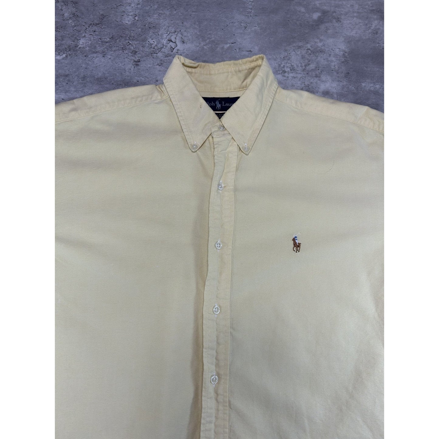 Vintage Polo Ralph Lauren Embroidered Reworked Cropped Button Up Shirt Sz Large