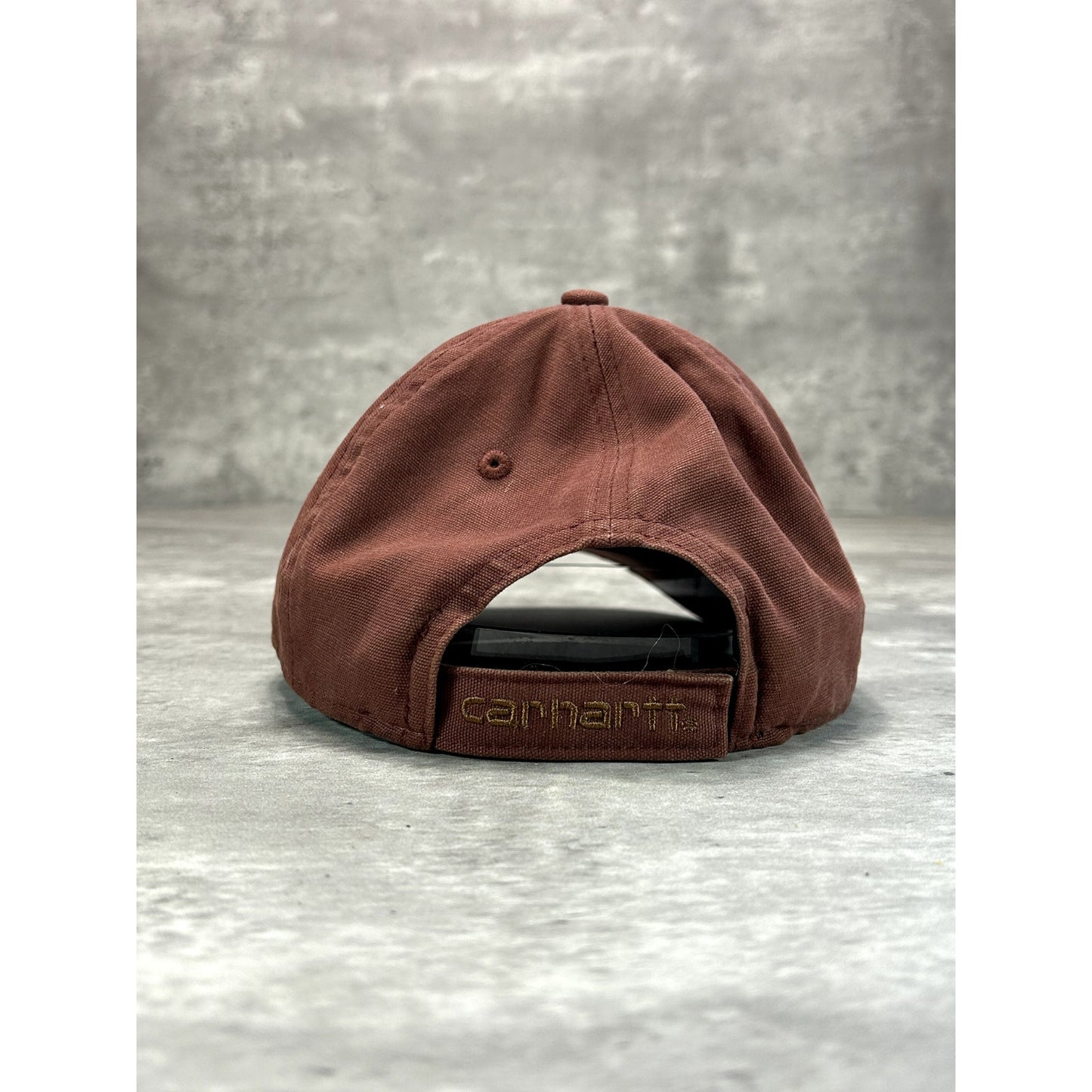 Carhartt Embroidered Patch Workwear Snapback Hat OSFA Maroon