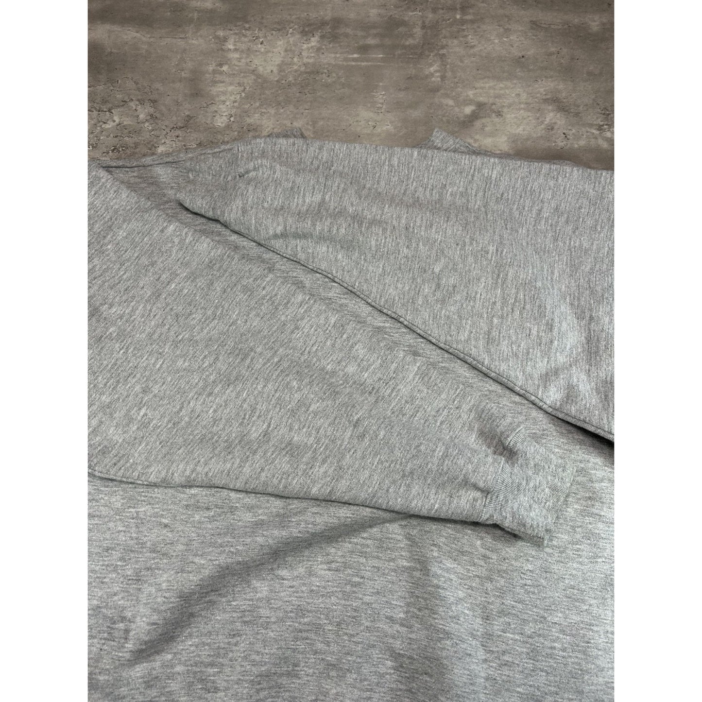 Vintage 90s Edmonton Oilers NHL Embroidered Spellout Sweatshirt Size XL Gray