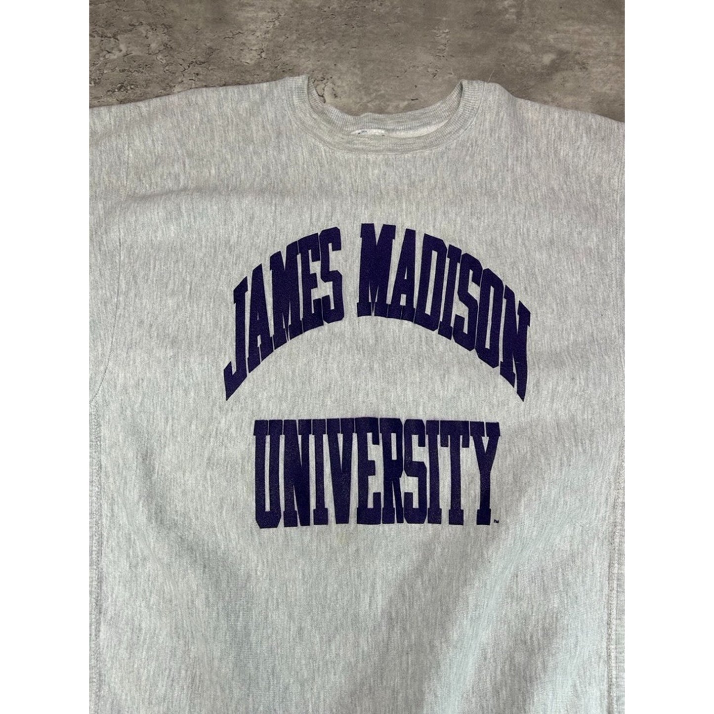 Vintage 90s James Madison NCAA Champion Reverse Weave Sweatshirt Size XXL