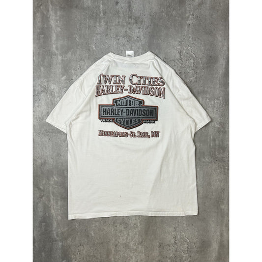 Vintage Harley Davidson Motorcycles Classic Logo Graphic T-Shirt Size Large