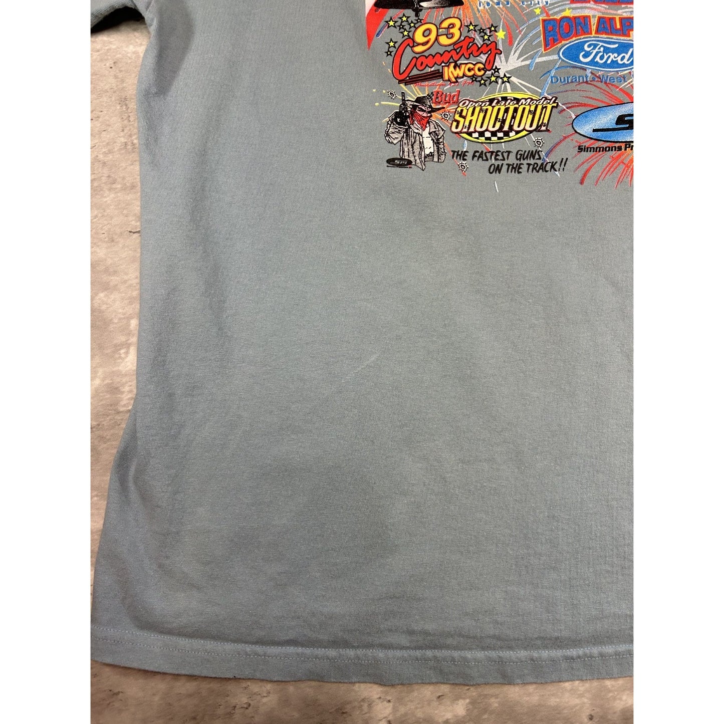 Vintage West Liberty 5th Annual Liberty 100 Racing Graphic T-Shirt Size XXL