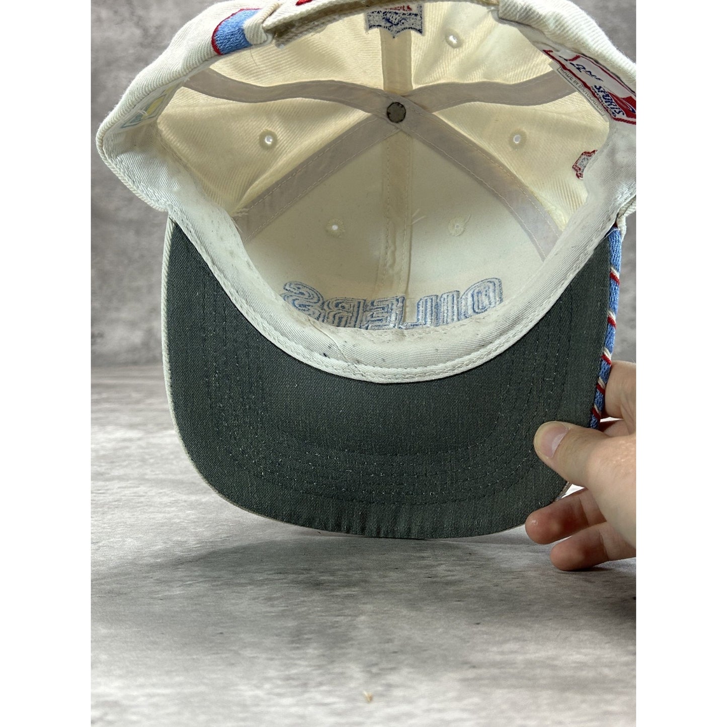 Vintage 90s Houston Oilers NFL Sports Specialties Embroidered Strapback Hat OSFA