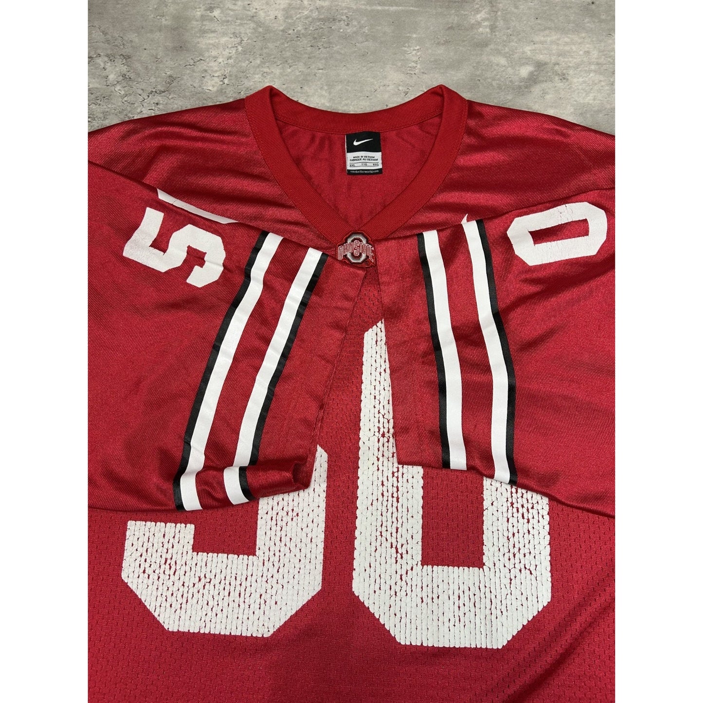 Vintage Ohio State Buckeyes NCAA T Row Dad #50 Nike Football Jersey Size XXL