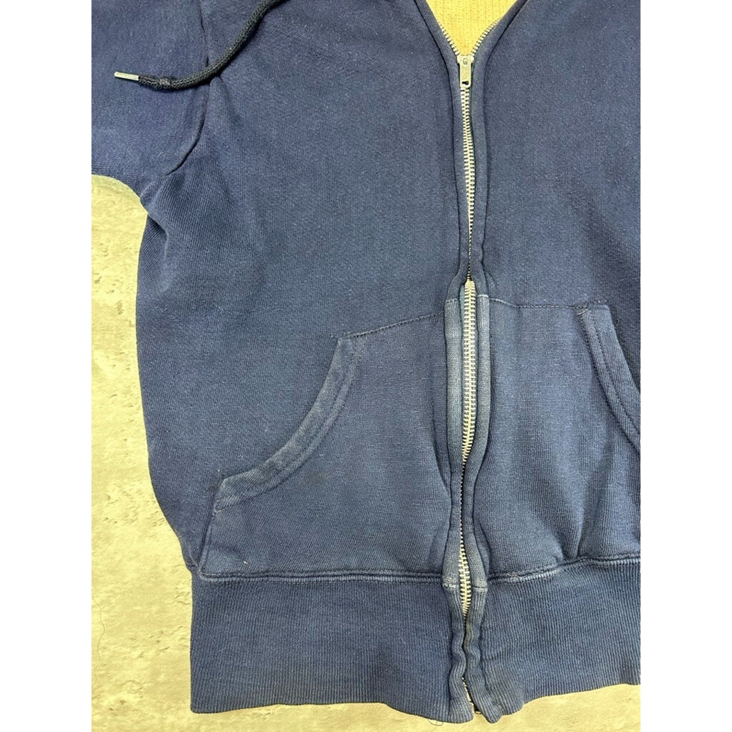 Vintage 70s/80s Wrangler Thermal Lined Full Zip Hooded Sweatshirt Size Medium