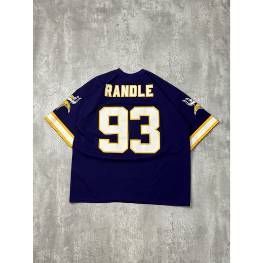Vintage 90s John Randle #93 Minnesota Vikings NFL Logo Athletic Jersey Sz Large
