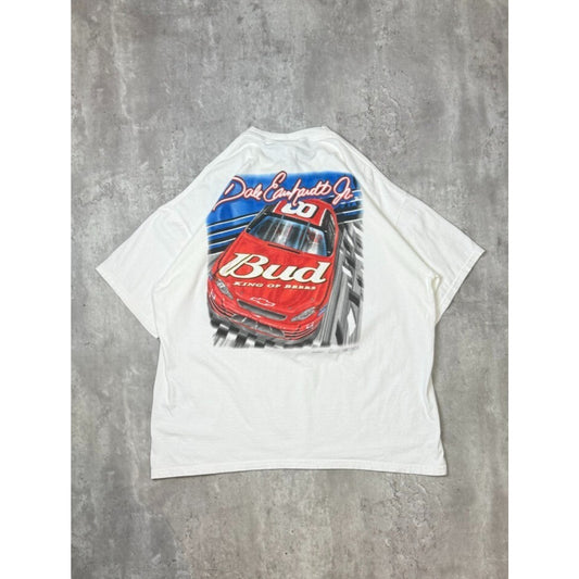Vintage 90s Dale Earnhardt #8 Budweiser Racing Nascar Graphic T-Shirt Size XL