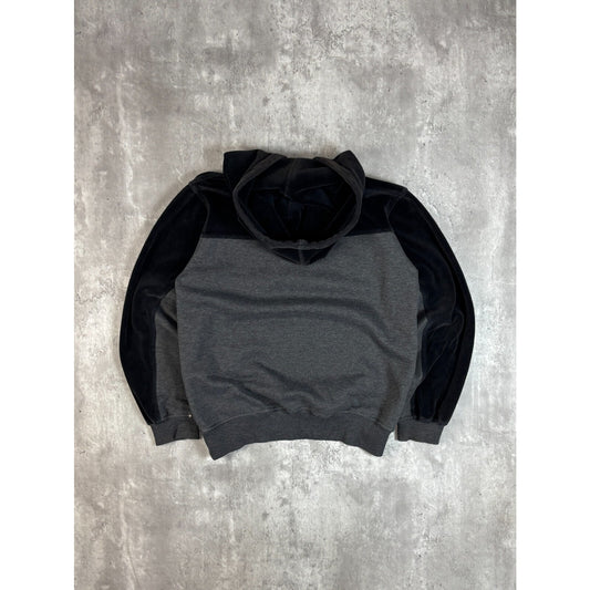 Vintage Youth Y2K Southpole Embroidered Spellout Two Tone Hooded Sweatshirt Size Medium