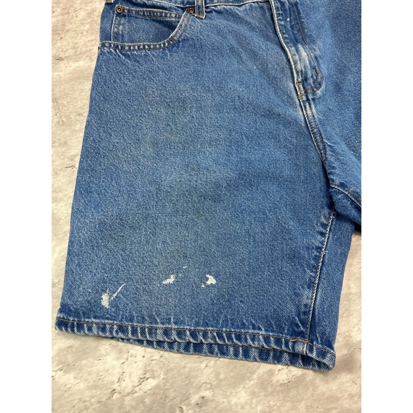 Vintage Faded Glory Original Medium Wash Denim Shorts Size 38 Blue