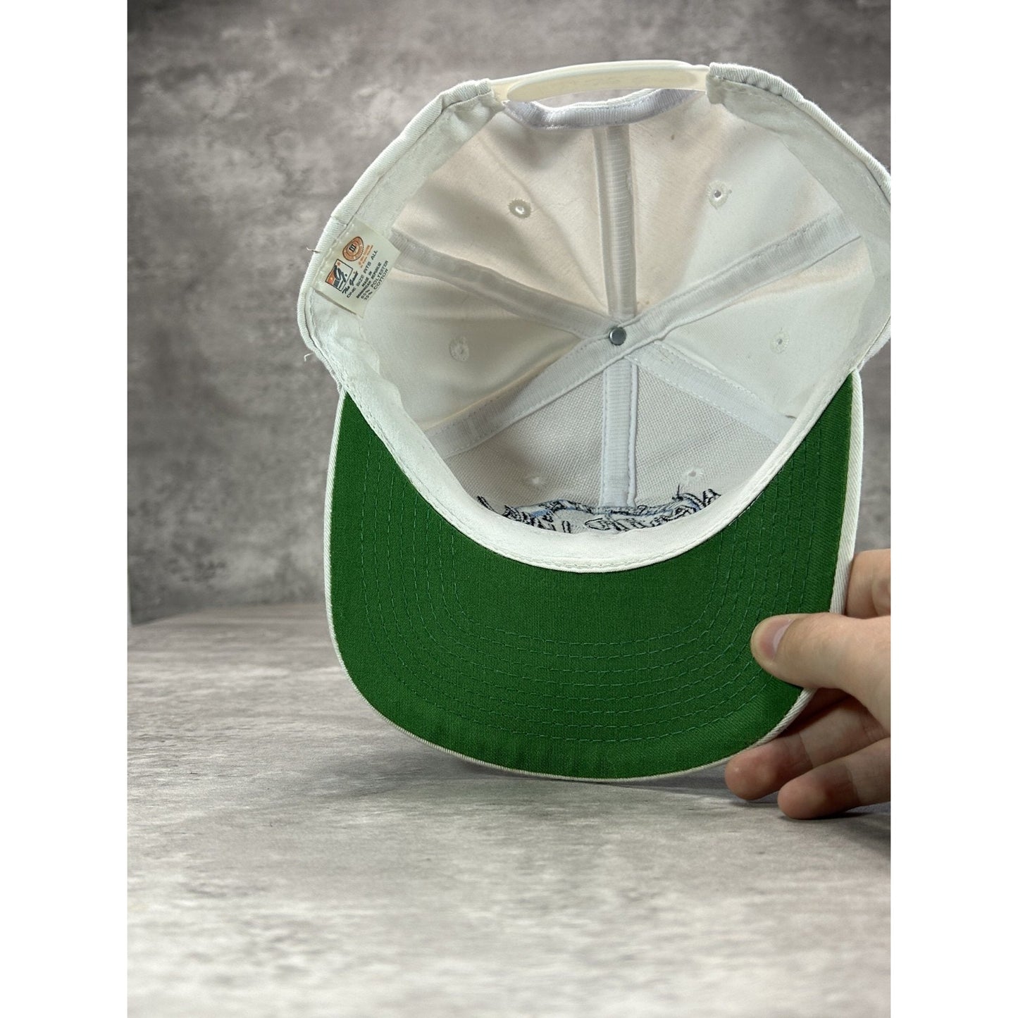 Vintage 90s North Carolina NCAA Embroidered Spellout Snapback Hat OSFA