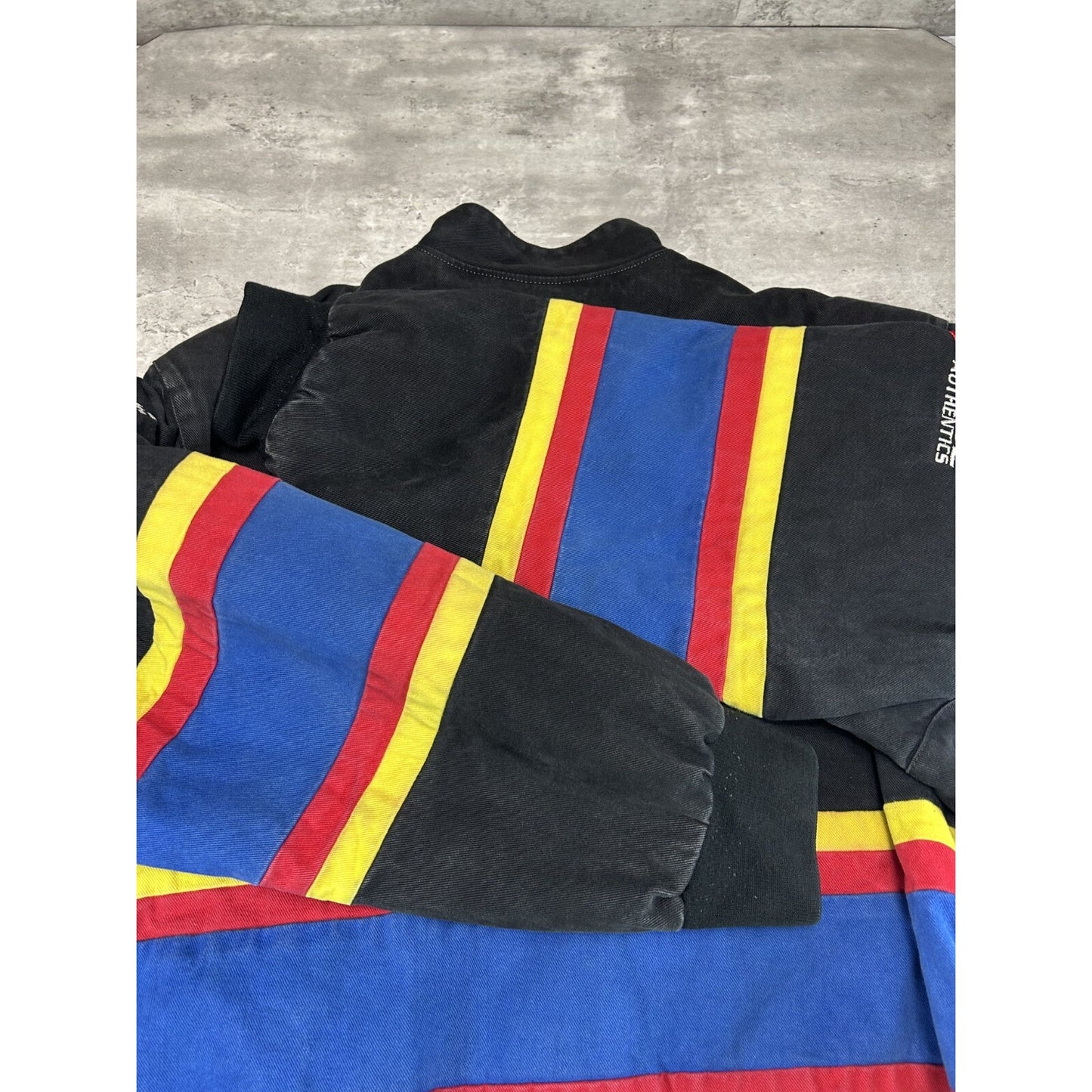Vintage 90s Jeff Hamilton Nascar Embroidered Spellout Race Jacket Size 4XL