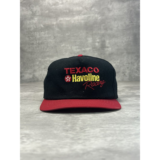 Vintage 90s Texaco Havoline Racing Embroidered Nascar Snapback Hat OSFA