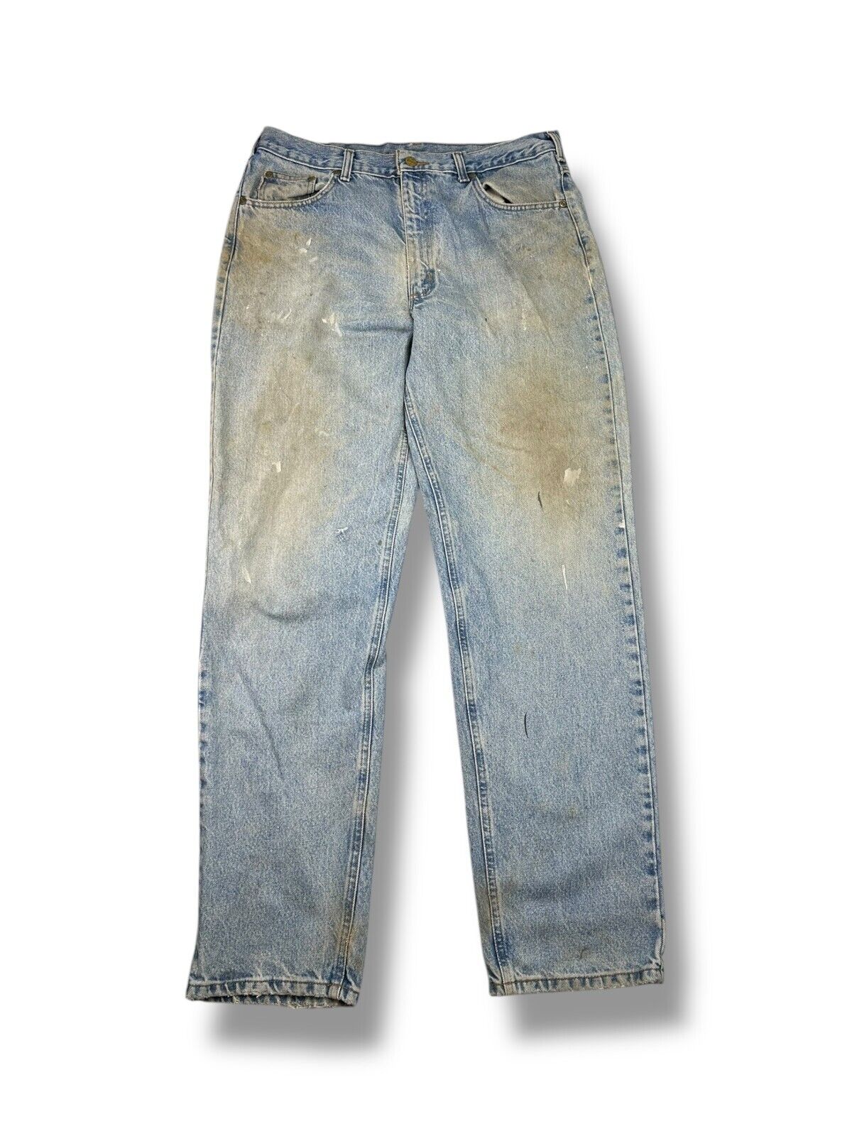 Vintage Carhartt Relaxed Fit Medium Wash Denim Workwear Pants Size 36