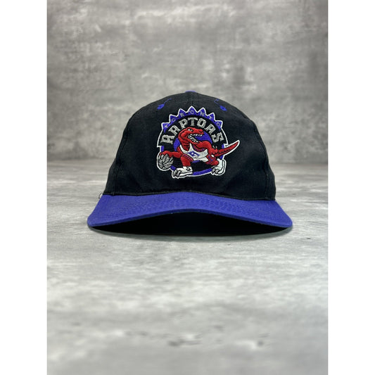 Vintage 90s Toronto Raptors NBA Embroidered Logo Basketball Snapback Hat OSFA
