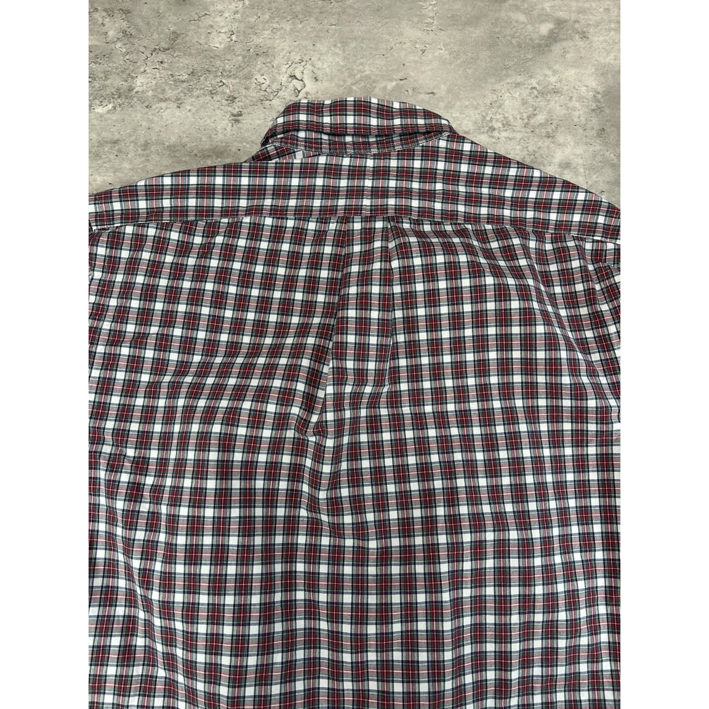 Polo Ralph Lauren Plaid Print Reworked Cropped Button Up Shirt Size Medium