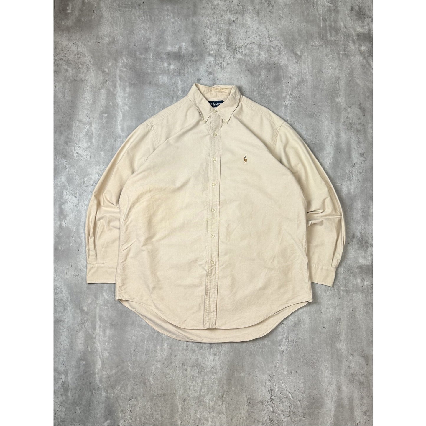Vintage Polo Ralph Lauren Embroidered Pony Long Sleeve Button Up Shirt Sz XLT