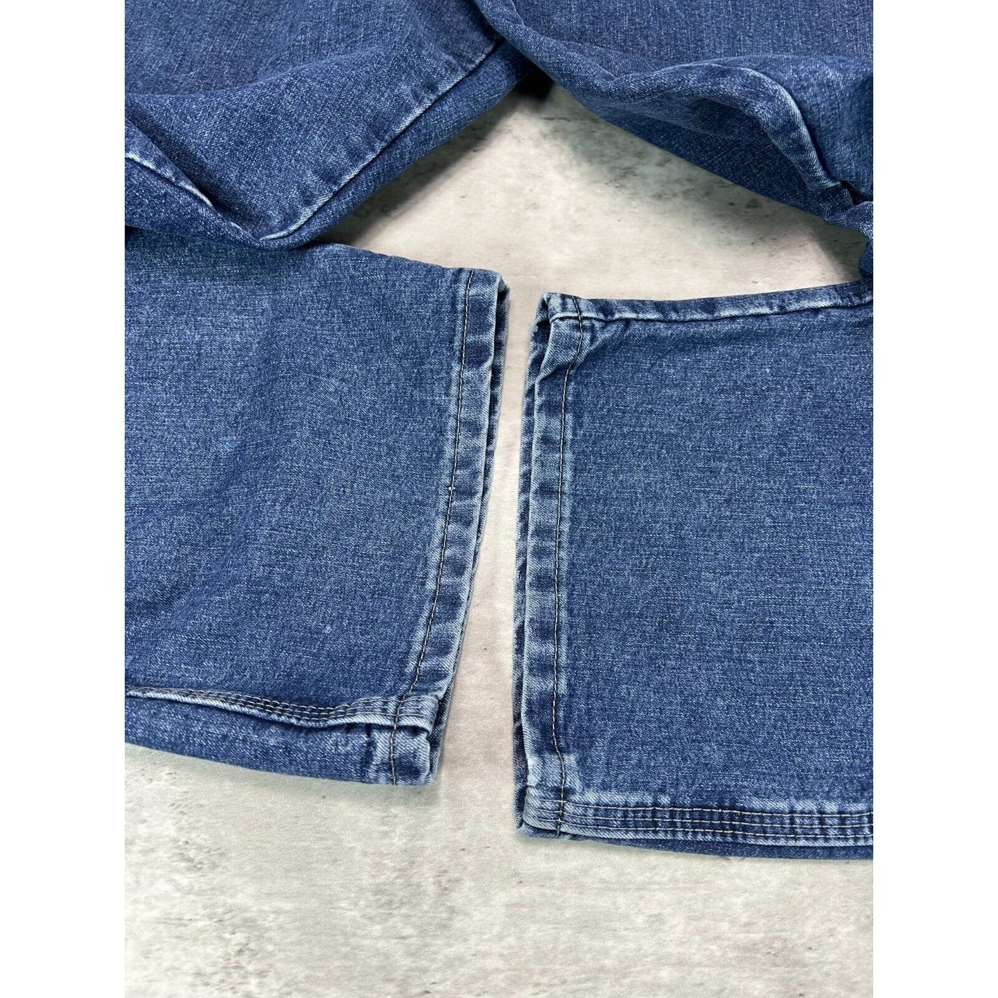 Vintage Wrangler Dark Wash Denim Workwear Carpenter Pants Size 37