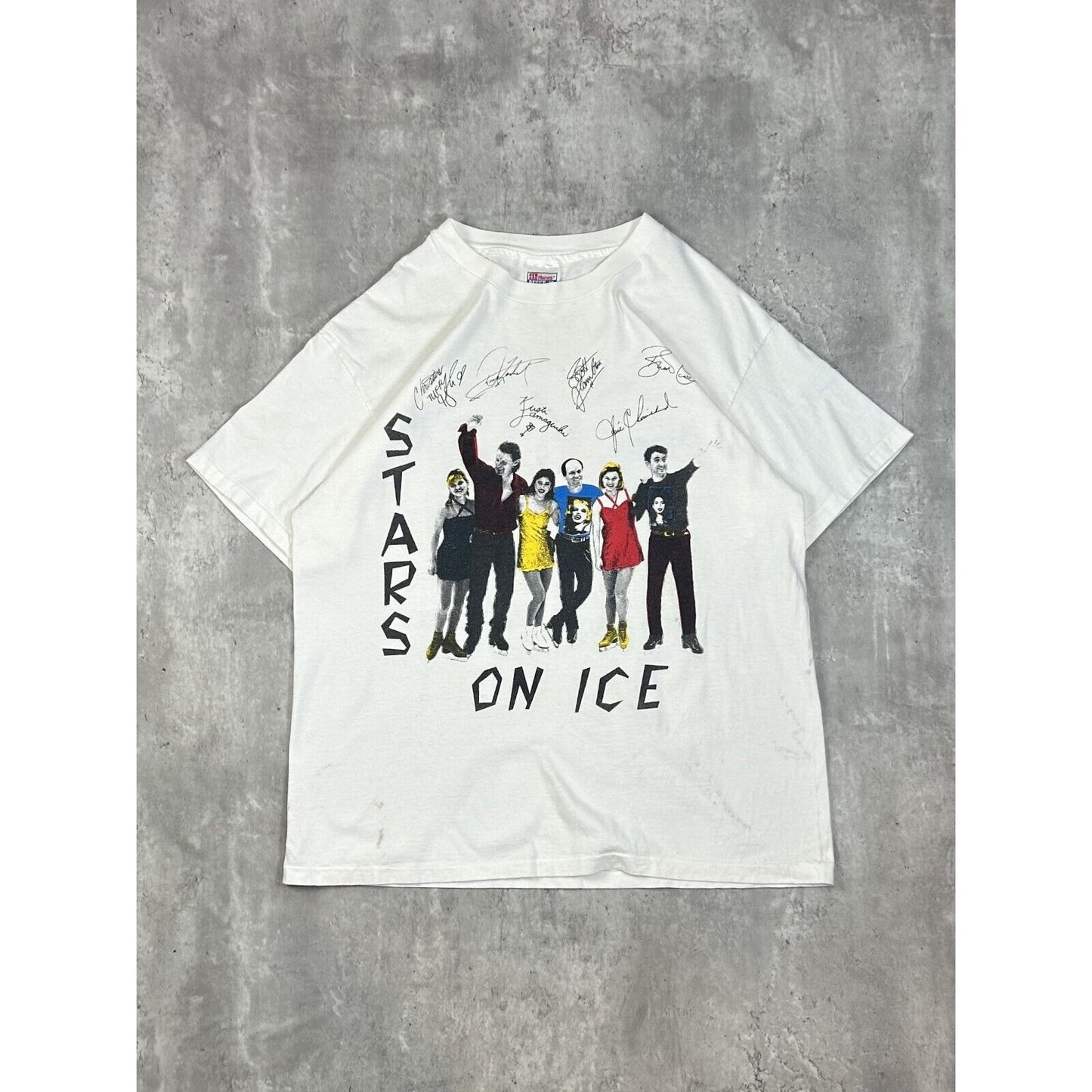 Vintage 90s Stars On Ice Get What You Need Music Graphic T-Shirt Size XL