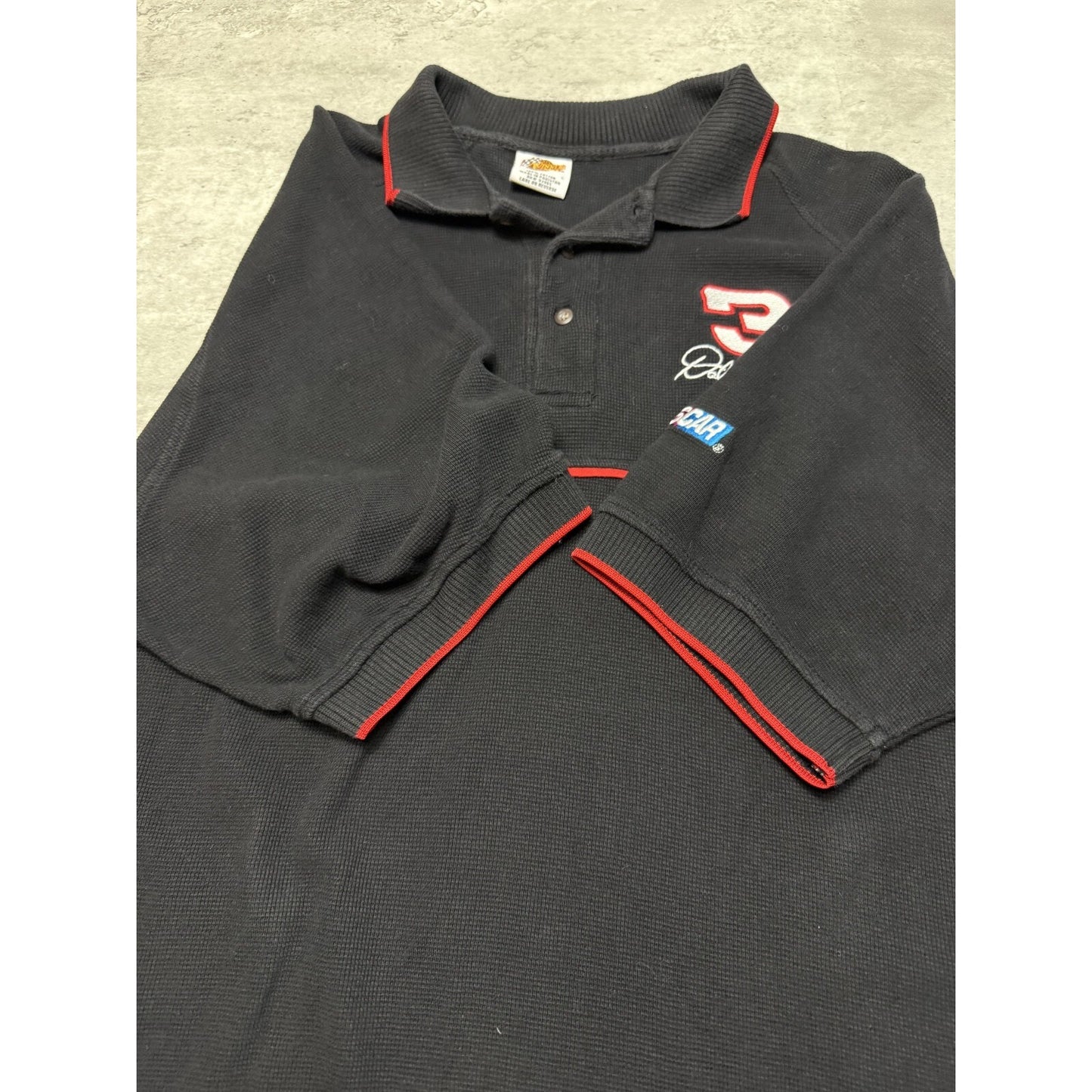 Vintage Dale Earnhardt #3 Nascar Embroidered 1/4 Button Jersey Size Large
