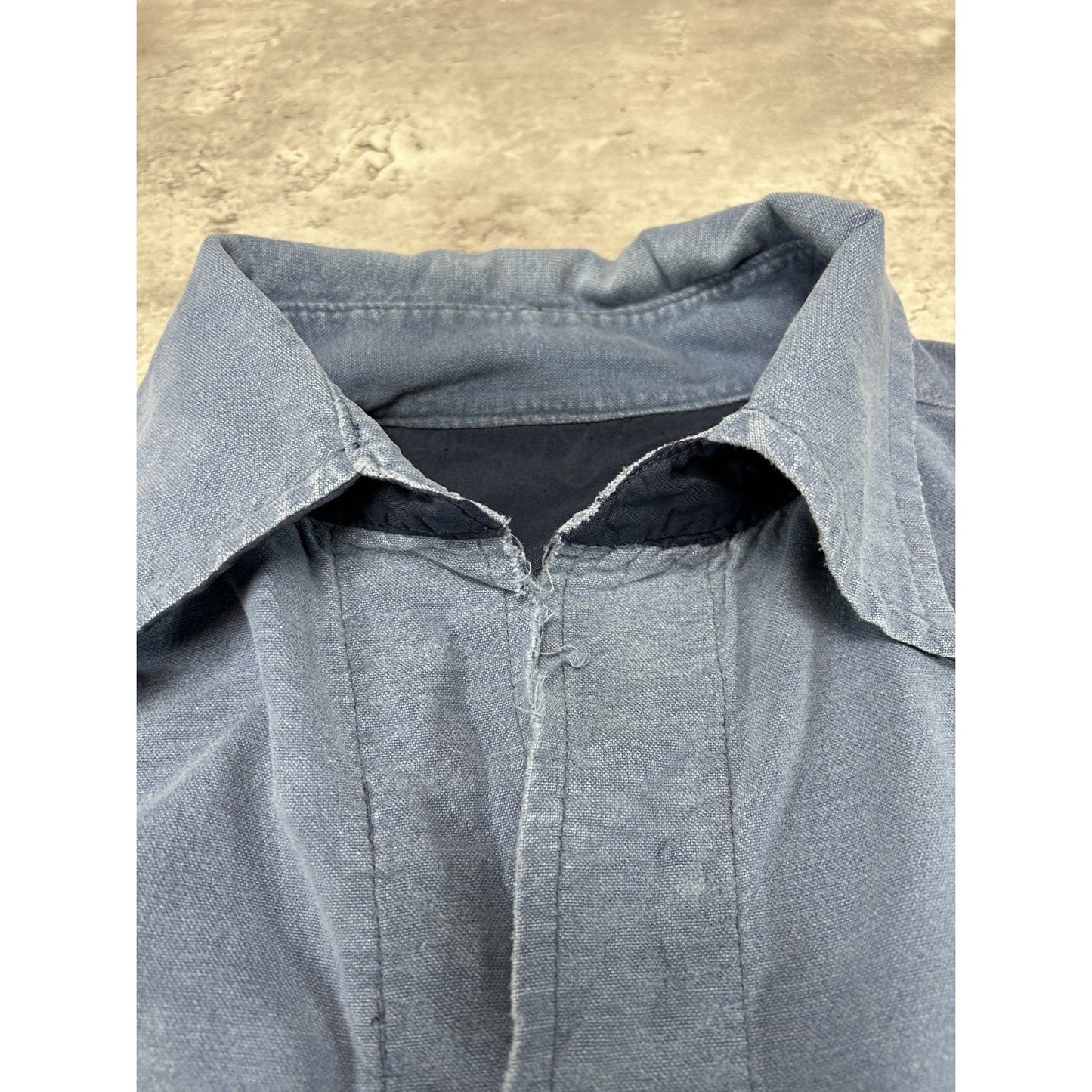 Vintage 90s Pearl Snap Long Sleeve Button Up Shirt Size 2XL Blue